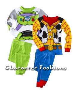 TOY STORY WOODY BUZZ Pajamas pjs Size 2T 3T 4T Shirt Pants Costume 