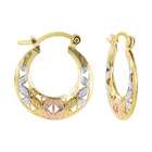   24mm Cute Hoop Earrings with Hinge With Notched Post Back Finding