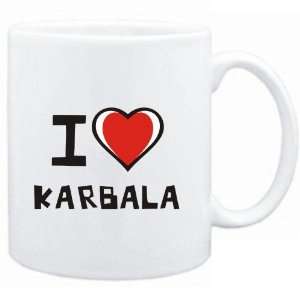  Mug White I love Karbala  Cities