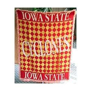  Signature Designs   Afghans Iowa State Cyclones Acrylic 