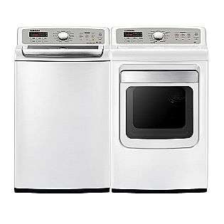  ft. Gas Steam Dryer, White  Samsung Appliances Dryers Gas Dryers