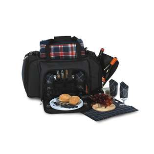 CC Home Furnishings Shoulder Duffel Bag Picnic Set for 4 With Ultimate 