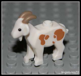 Lego Castle x1 White Goat ★ Kingdom Mountains Farm Animal Minifigure 