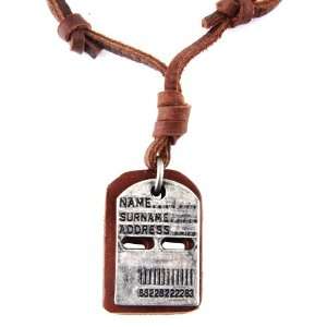  Brown Leather Cord Necklace / Leather Choker / Leather Necklace 