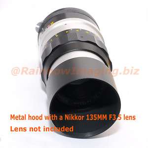 52mm Metal Hood Nikon Nikkor 135mm F3.5 200mm F4.0 lens  