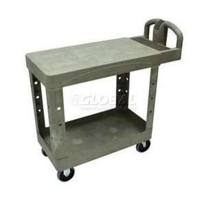  Utility 2 Flat Shelf Cart 250 Lb Max Plas Bei Office 