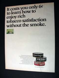 Copenhagen Skoal Happy Days smokeless tobacco print Ad  