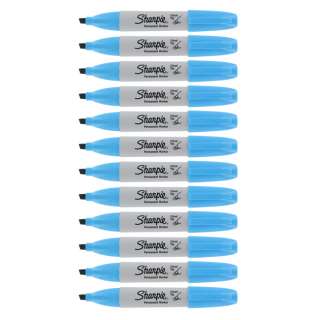   Turquoise Chisel Tip Permanent Markers 38288 071641382886  