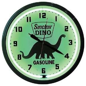      20 Inch Sinclair Dino Gas Neon Clock