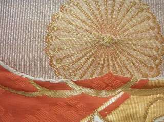 Japanese Kimono FUKURO OBI Luxury Art Silk10v4893  