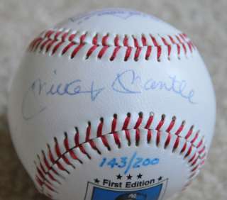 MLB Mickey Mantle Autographed Rookie Baseball  