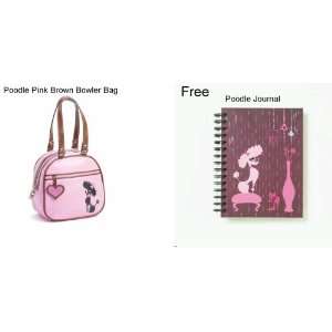 Pink Brown Bowler Bag 