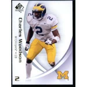  2010 SP Authentic #21 Charles Woodson   Wolverines (Green 