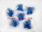 12pcs Faceted Glass Crystal Charm Butterfly Finding Bead 14mm Deep 