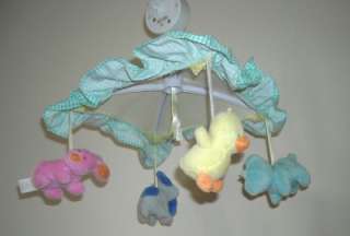 HTF Tykes Carters Animal Puppy Musical Baby Crib Mobile  