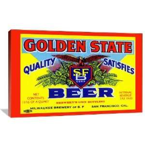  Golden State Beer   Gallery Wrapped Canvas   Museum 