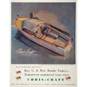   Craft Express Cruiser Speed Boat   Original Print Ad