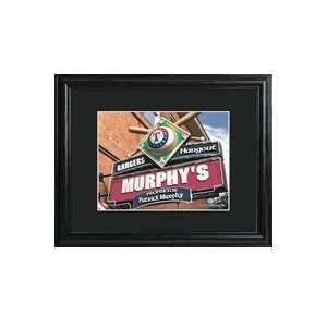Texas Rangers Personalized MLB Pub Sign with Wood Frame