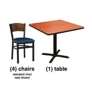   Chairs with Standard Vinyl Seats and (1) Tabl