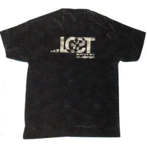  Lost Type Mens Short Sleeve Casual Shirt   Black   Small 