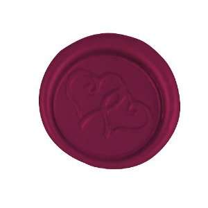  Burgundy Wax like Wedding Seals, 25 Ct.