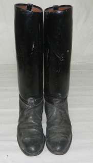 GERMAN WWII BLACK OFFICER DRESS MARCHING BOOTS sz7,5  