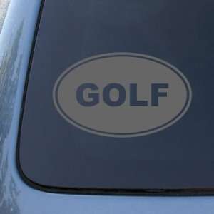 GOLF EURO OVAL   Golfing   Vinyl Car Decal Sticker #1711  Vinyl Color 