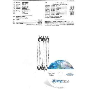  NEW Patent CD for FLEXIBLE TUBES 