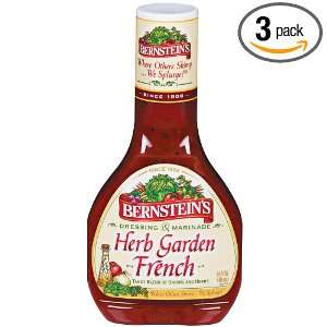 Bernsteins Herb Garden French Dressing, 14 Ounce (Pack of 3)  