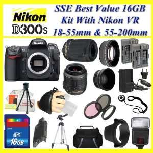  Nikon 18 55mm f/3.5 5.6G VR AF S DX Nikkor Lens and Nikon AF S DX VR 