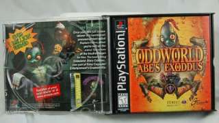Oddworld Abes Exoddus (PlayStation 1, 1998) PS1 PS2 PS3 Black Label 