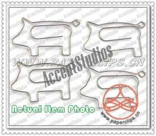 Cute Shaped Paper Clips Paperclips Bookmarks Animal Pig  
