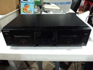 SONY TC WE475 DUAL CASSETTE PLAYER FOR PARTS/REPAIR  