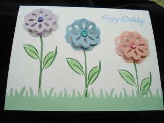 Handmade Happy Birthday Card Stampin Up Flowers  