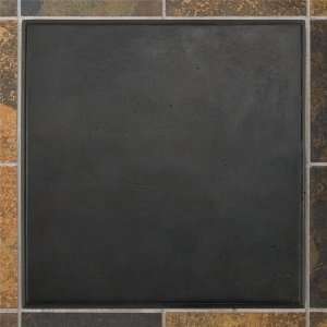  8 Solid Bronze Wall Tile with Beveled Edge   Dark Bronze 