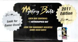 2011 Just Minors Mystery Bats   Game Used Edition Baseball Hobby Box 