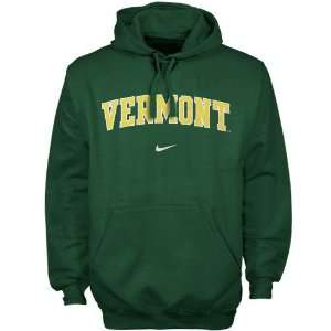  Nike Vermont Catamounts Green Vertical Arch Hoody Sweatshirt 
