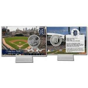  Detroit Tigers Comerica Park Silver Coin Card Sports 