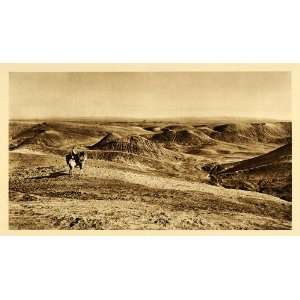  1925 Assur Desert Horsemen Foothills Iraq Landscape 