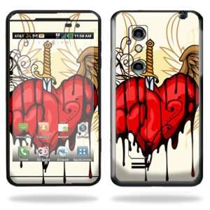   Thrill 4g Cell Phone Skins Stabbing Heart Cell Phones & Accessories