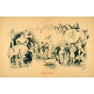  1885 Print Life Christmas Chimes Bell Wish Turkey Bells 