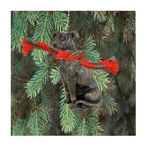  Greyhound Miniature Dog Ornament   Brindle