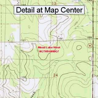  USGS Topographic Quadrangle Map   Mead Lake West 