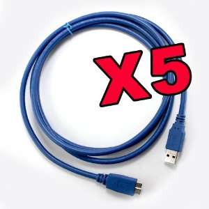  Product] 5X X5 5pcs Wholesale Blue 1M 3FT Extended Data Sync Syncing 