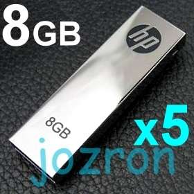 HP v210w 8GB 8G USB Flash Pen Drive Disk Clip Metal New  