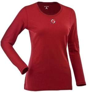  New Jersey Devils Womens Relax Long Sleeve Tee (Team Color 