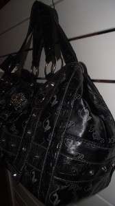 BABY PHAT Black Crown Very Large Handbag Purse Tote Bag NWT $120 