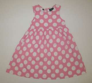 Mini Boden Dress EUC 5 6 Pink Polka Dot  