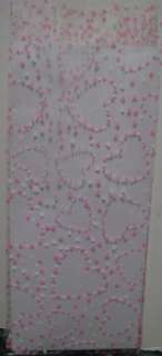   SHIPPING 25 CELLO PARTY BAGS Lots of Love Pink & White Baby Heart