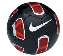 Nike T90 Total 90 Pitch 2012 Soccer Ball Black   Red   Silver Brand 
